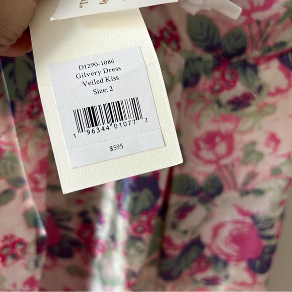 NWT LoveShackFancy Gilvery Maxi Dress Gown in Veiled Kiss Size 2 $595 Small. - Picture 11 of 16